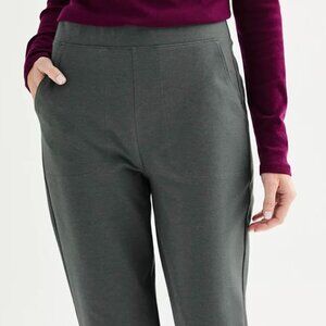 Women's Croft & Barrow Essential Stretch Pull-On Straight-Leg Pants -- NWOT